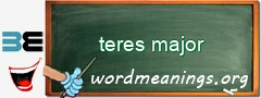 WordMeaning blackboard for teres major